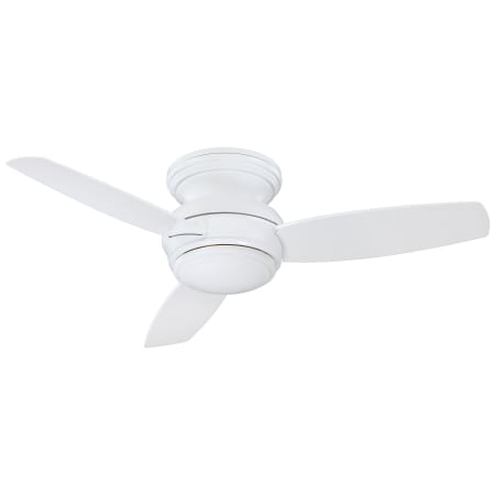Minkaaire F593l Wh White Traditional Concept 44 3 Blade Flush Mount Led Indoor Outdoor Ceiling Fan With Wall Control Included Lightingdirect Com - Are Flush Mount Ceiling Fans Effective