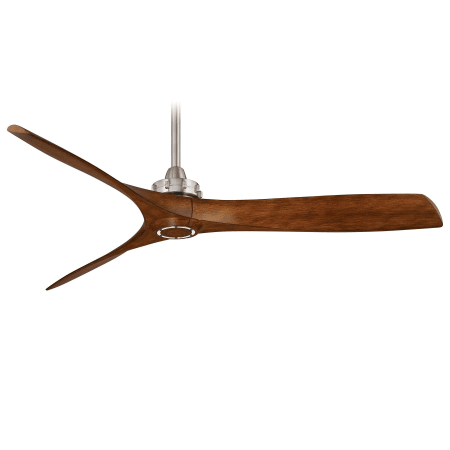 A large image of the MinkaAire Aviation Brushed Nickel with Distressed Koa Blades