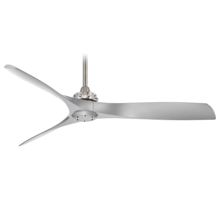 A large image of the MinkaAire Aviation Brushed Nickel with Silver Blades