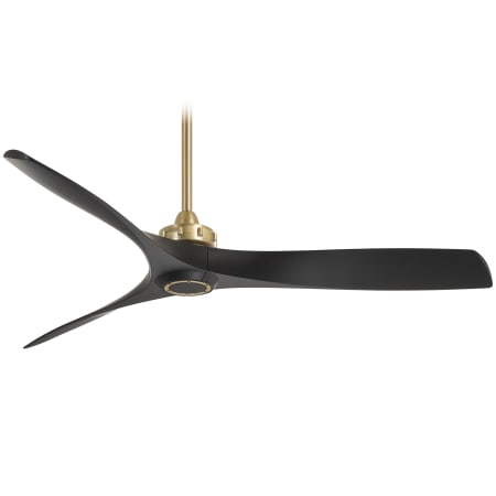 A large image of the MinkaAire Aviation Soft Brass with Coal Blades
