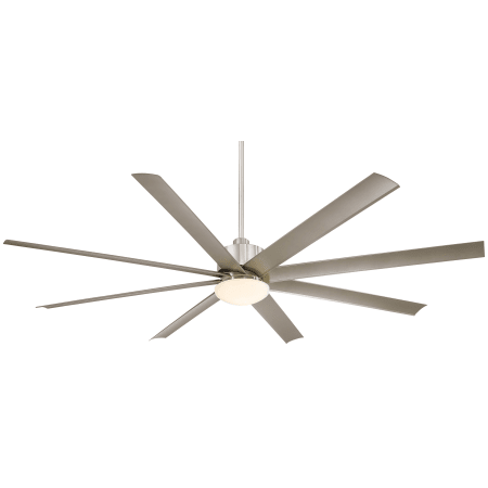 A large image of the MinkaAire Slipstream-XXL Brushed Nickel Wet