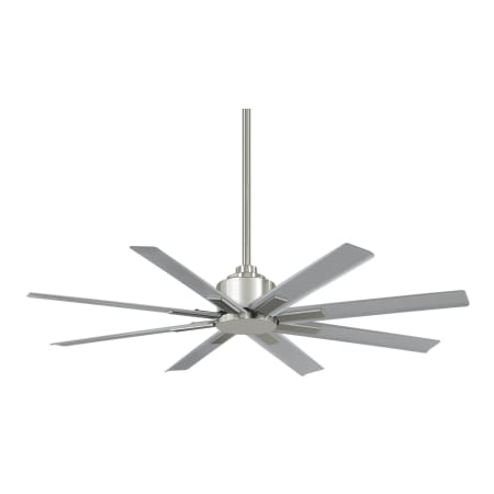 A large image of the MinkaAire Xtreme H2O 52 Brushed Nickel Wet