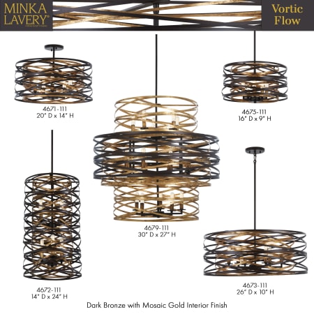 A large image of the Minka Lavery 4675 Vortic Flow Collection