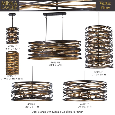 A large image of the Minka Lavery 4670 Vortic Flow Collection