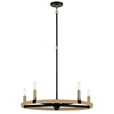 A large image of the Minka Lavery 3865 Chandelier with Canopy - SBC