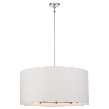 A large image of the Minka Lavery 3928 Drum Pendant with Rod and Canopy