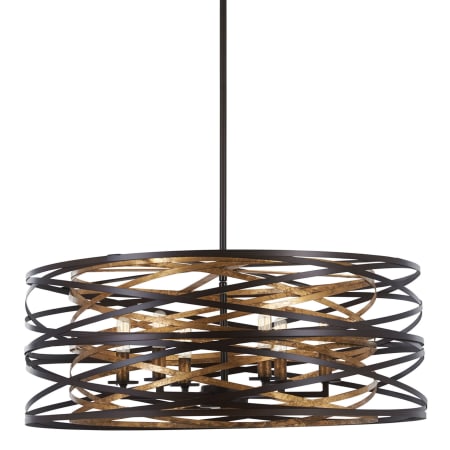 A large image of the Minka Lavery 4673 Dark Bronze with Mosaic Gold