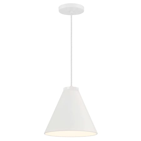 A large image of the Minka Lavery 6201 Pendant with Canopy - WH
