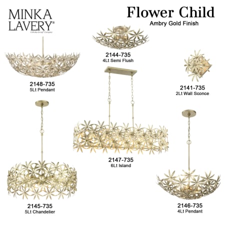 A large image of the Minka Lavery 2148 Flower Child Collection