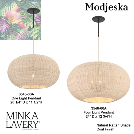 A large image of the Minka Lavery 3546 Modjeska Collection