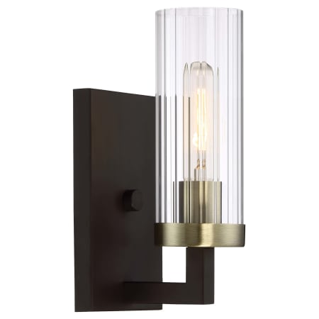 A large image of the Minka Lavery 3041-560 Aged Kinston Bronze with Brushed Brass