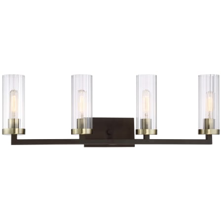 A large image of the Minka Lavery 3044-560 Aged Kinston Bronze with Brushed Brass