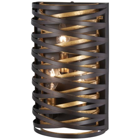 A large image of the Minka Lavery 3673 Dark Bronze with Mosaic Gold