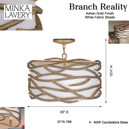 A large image of the Minka Lavery 3715 Alternate Image