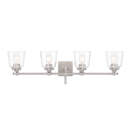 A large image of the Minka Lavery 4004 Brushed Nickel