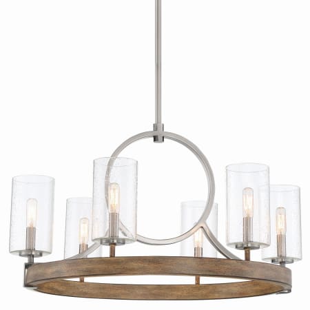 A large image of the Minka Lavery 4015 Sun Faded Wood / Brushed Nickel