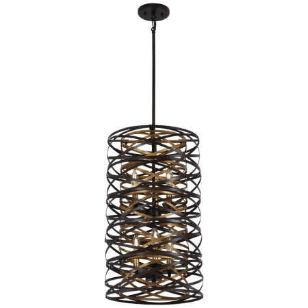 A large image of the Minka Lavery 4672 Dark Bronze with Mosaic Gold