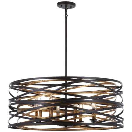 A large image of the Minka Lavery 4677 Dark Bronze with Mosaic Gold