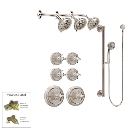 A large image of the Mirabelle MIRBRCS2T4V3SH Brushed Nickel