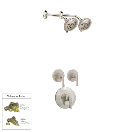 Mirabelle MIRPRCST2V2S A large image of the Mirabelle MIRPRCST2V2S Brushed Nickel