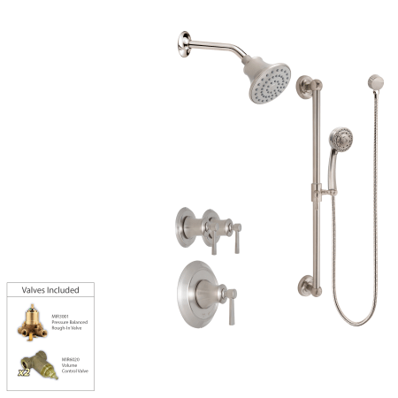 A large image of the Mirabelle MIRPTCPT2VSH Brushed Nickel