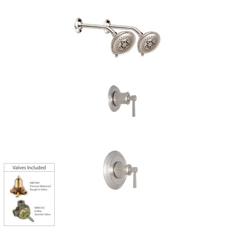A large image of the Mirabelle MIRPTCPTD2S Brushed Nickel