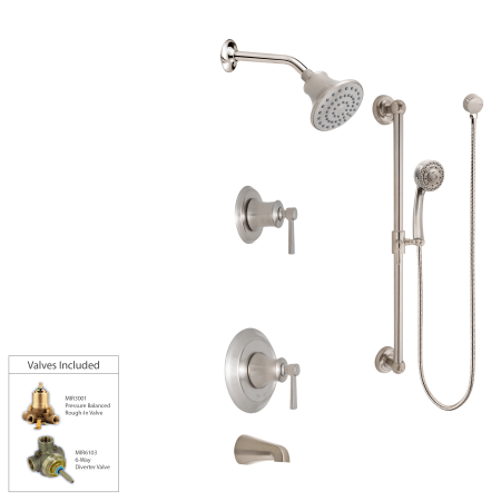 A large image of the Mirabelle MIRPTCPTDSHF Brushed Nickel