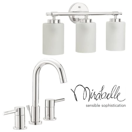 A large image of the Mirabelle MIRWSED800H/MLED3LGT Brushed Nickel