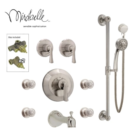 A large image of the Mirabelle RD-HSTS4BS Brushed Nickel
