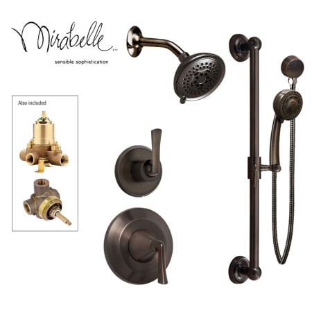 A large image of the Mirabelle RD-SH2HS1-PB Oil Rubbed Bronze