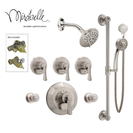 A large image of the Mirabelle RD-SHHS2BS Brushed Nickel