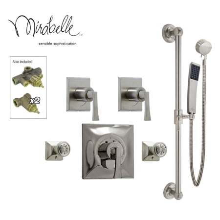 A large image of the Mirabelle SQ-HS2BS Brushed Nickel