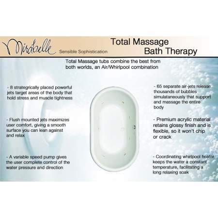 A large image of the Mirabelle MIRSAT6042 ComboTub Info Graphic