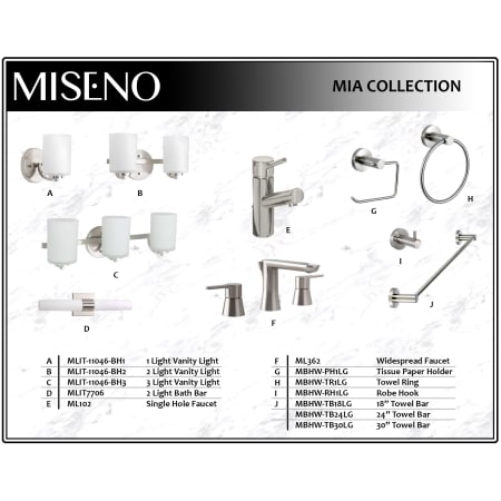 A large image of the Miseno MBHW-TB30LG Collection Graphic