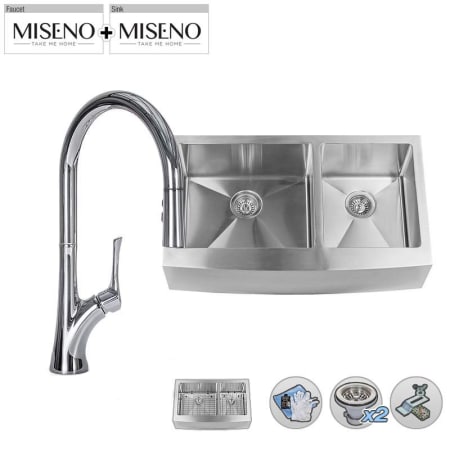 A large image of the Miseno MSS163620F6040/MK171 Polished Chrome Faucet