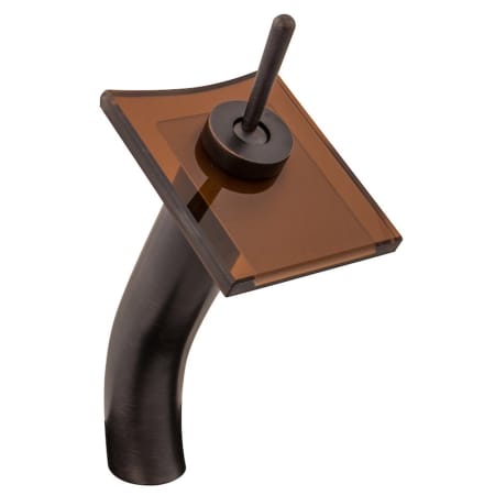 A large image of the Miseno ML110 Oil Rubbed Bronze / Brown Glass