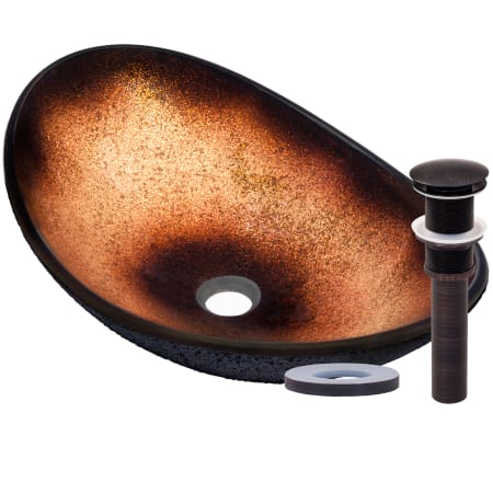 A large image of the Miseno MNO-G1308800 Oil Rubbed Bronze Drain