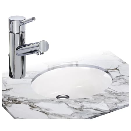 Miseno Mno1714ou Ml102 Pc White Polished Chrome Bathroom Combo