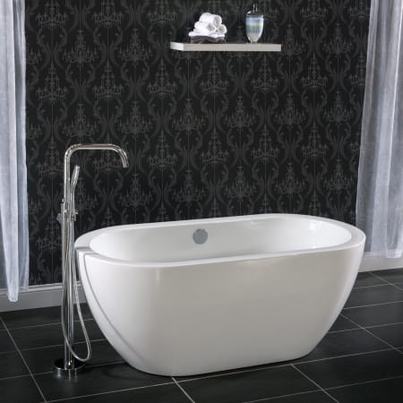 Miseno Mno6030fso White 60 Free Standing Oval Acrylic Bathtub A Large Image Of The Miseno Mno6030fso White