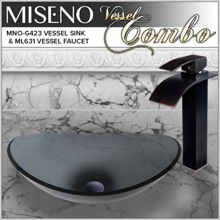 A large image of the Miseno MNOG423/ML631 Oil Rubbed Bronze Faucet