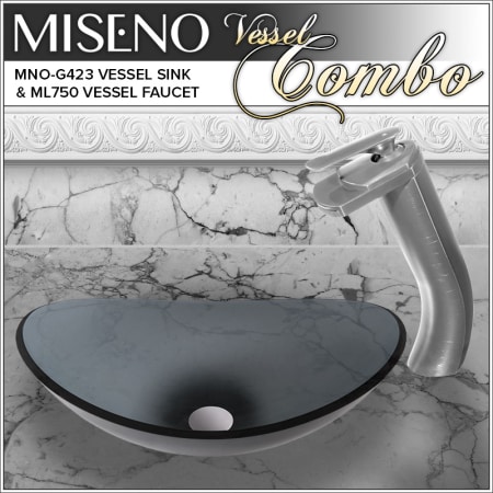 A large image of the Miseno MNOG423/ML750 Brushed Nickel Faucet