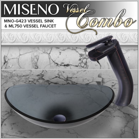A large image of the Miseno MNOG423/ML750 Oil Rubbed Bronze Faucet
