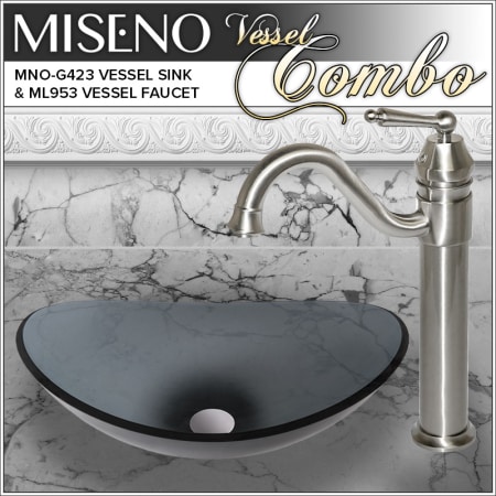 A large image of the Miseno MNOG423/ML953 Brushed Nickel Faucet