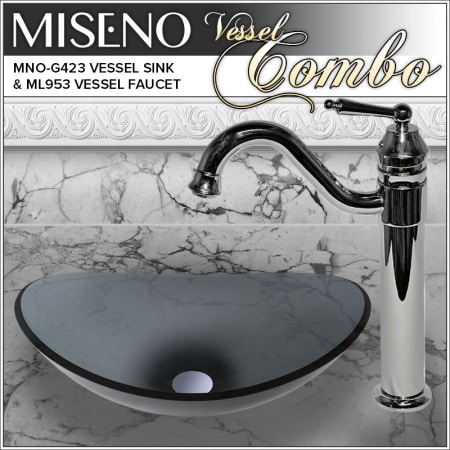 A large image of the Miseno MNOG423/ML953 Polished Chrome Faucet