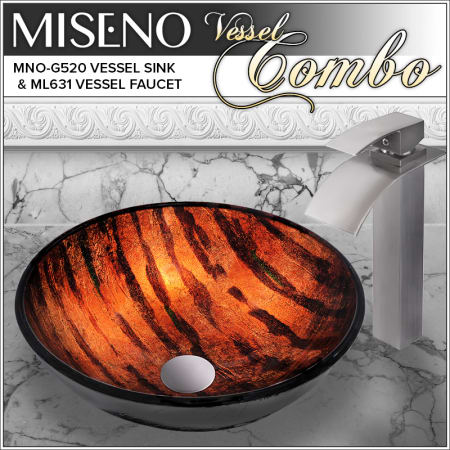 A large image of the Miseno MNOG520/ML631 Brushed Nickel Faucet
