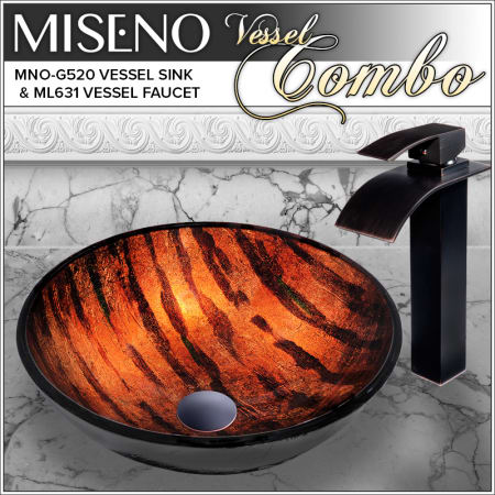 A large image of the Miseno MNOG520/ML631 Oil Rubbed Bronze Faucet