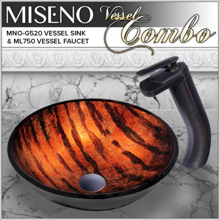 A large image of the Miseno MNOG520/ML750 Oil Rubbed Bronze Faucet