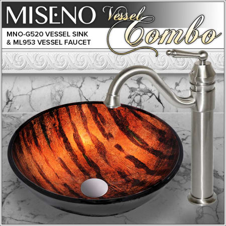 A large image of the Miseno MNOG520/ML953 Brushed Nickel Faucet