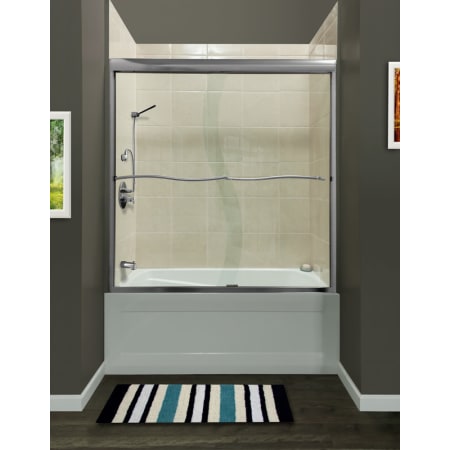 A large image of the Miseno MSDS6060Q Brushed Nickel