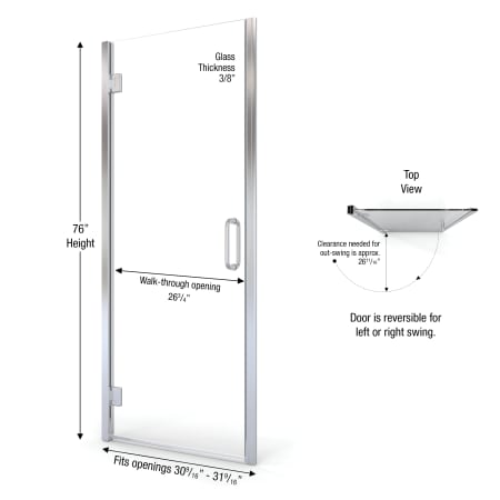 A large image of the Miseno MSDSWY3176CL Miseno-MSDSWY3176CL-Dimensions